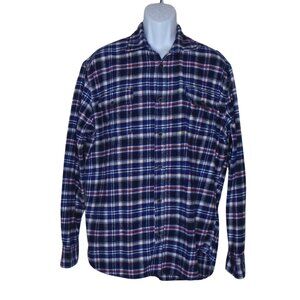 Jachs Mens Flannel Shirts Brawny Heavyweight Button Down Shirt X-Large Plaid
